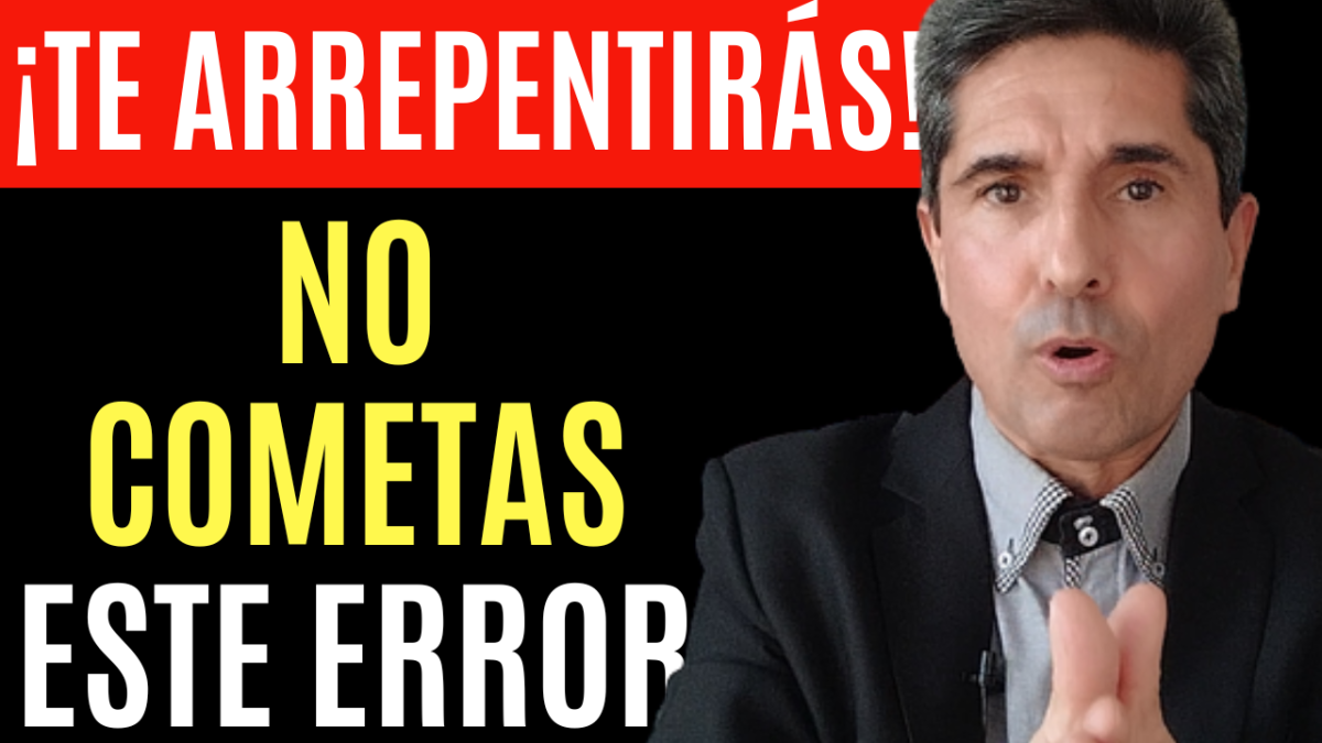 No cometas este error