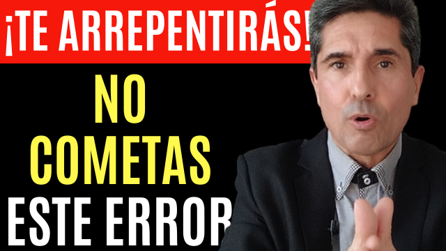 No cometas este error